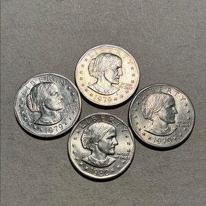 Susan B. Anthony Dollar Coin Lot - Silver Tone